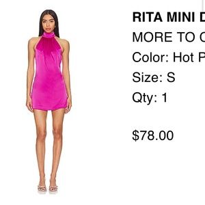 Pink mini dress from revolve!